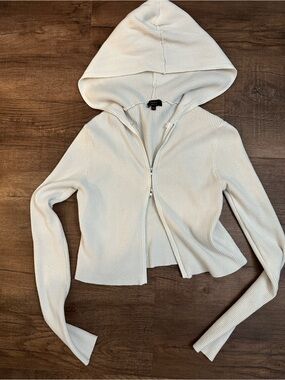 Ribbed Hooded Zip